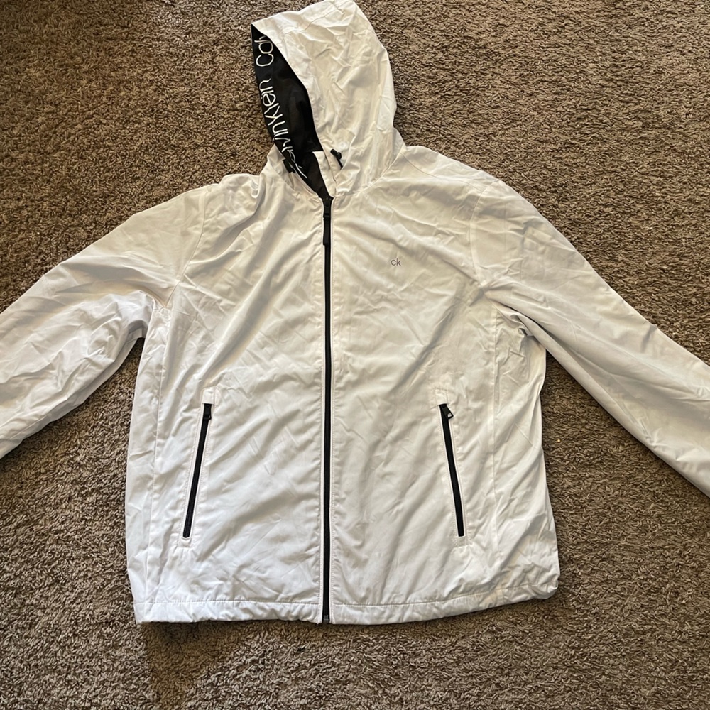White Calvin Klein Windbreaker
